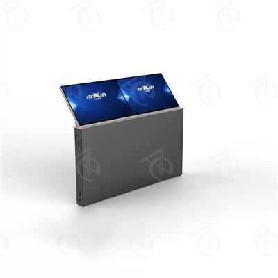 사이드 바이 사이드 타입 듀얼 24인치 모니터 접을 수 있는 기울기 조절 모니터